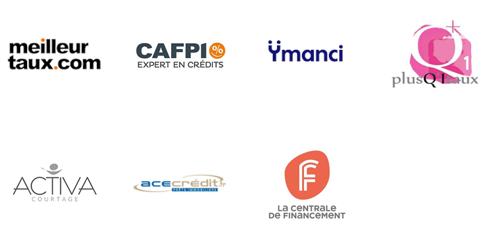 Liste de logos des partenaires de crédits immobiliers