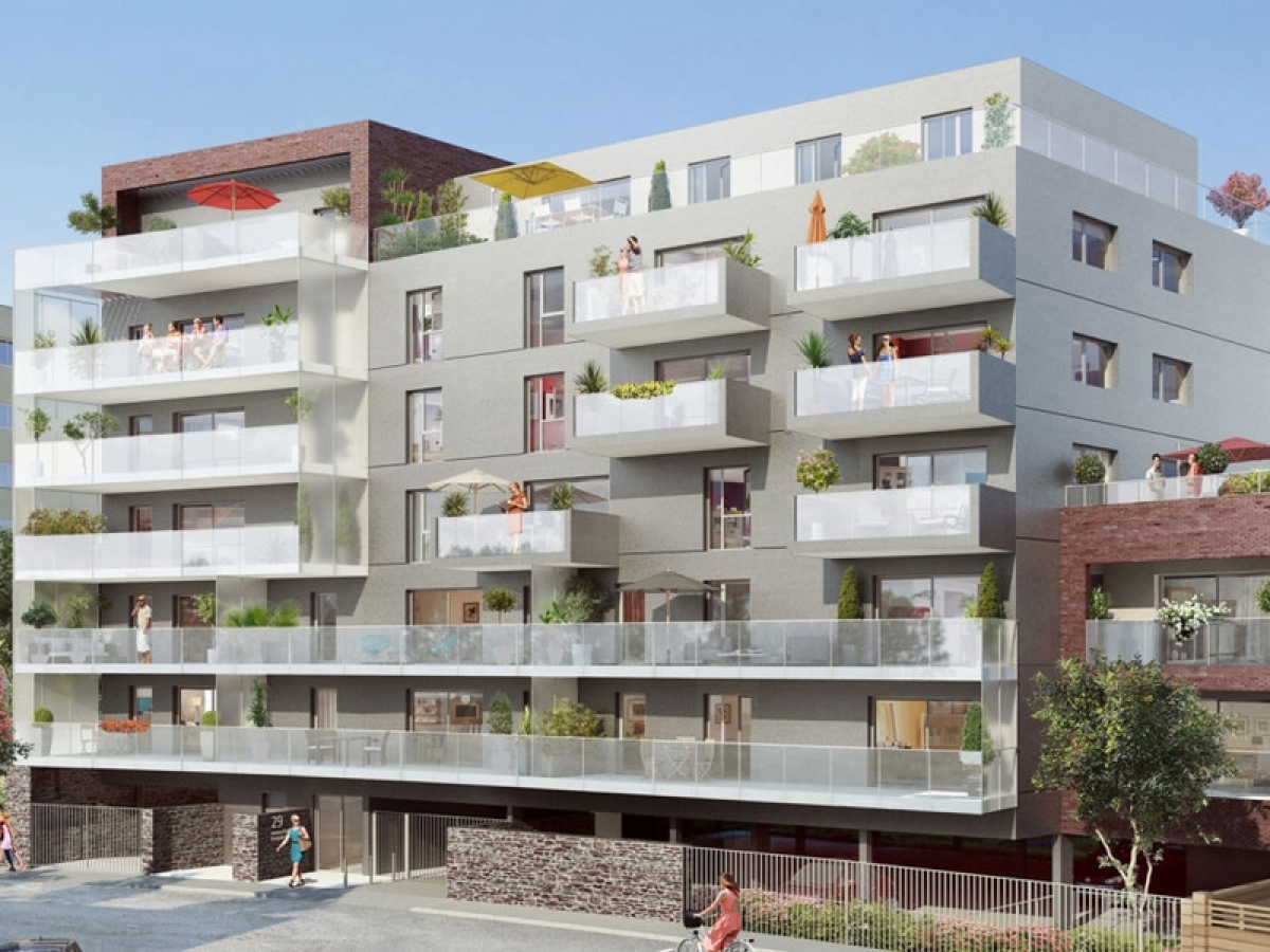 Programme neuf Faubourg Saint-Hélier : Appartements neufs à Thabor – Saint-Hélier - Alphonse Guérin référence 3988, aperçu n°0