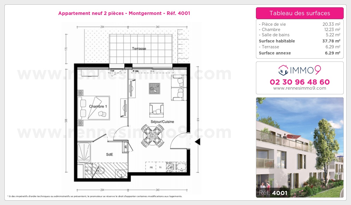 Plan et surfaces, Programme neuf  Référence n° 