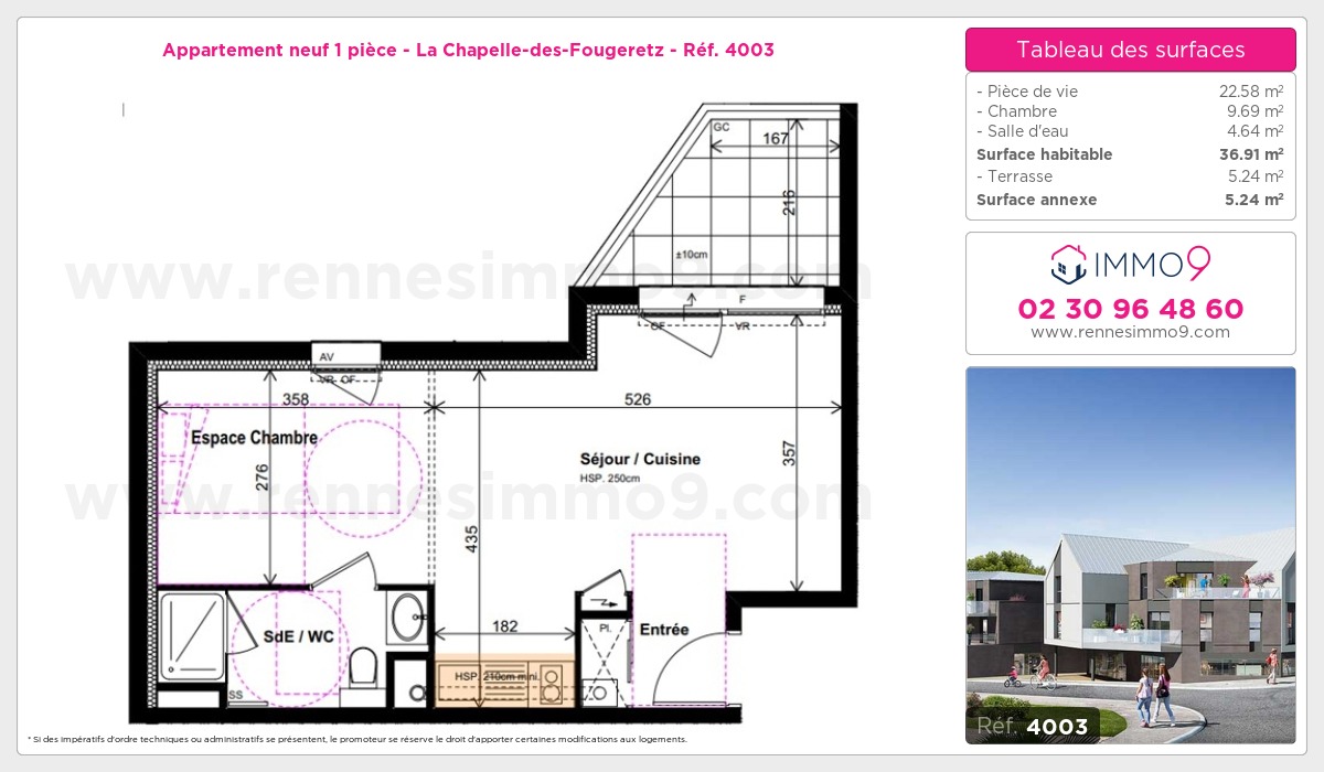 Plan et surfaces, Programme neuf  Référence n° 