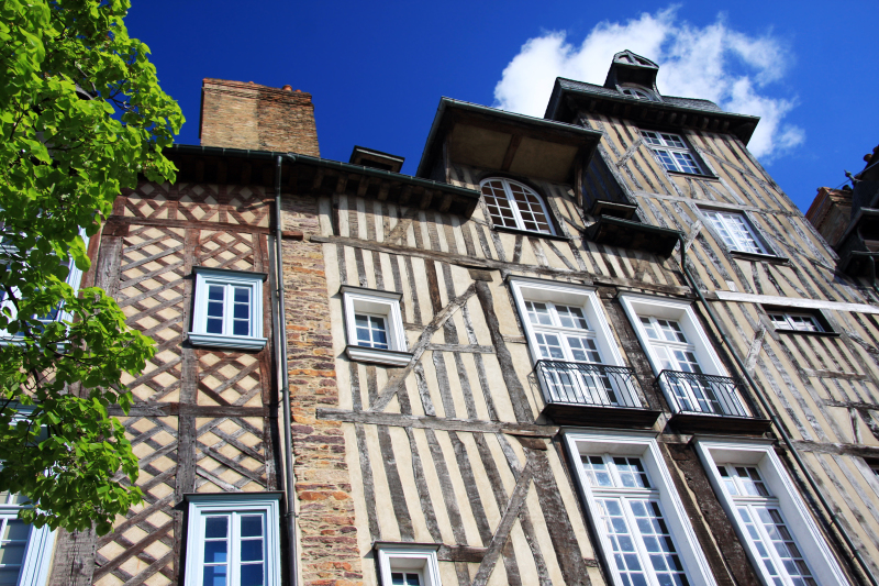 Des maisons à colombages à Rennes