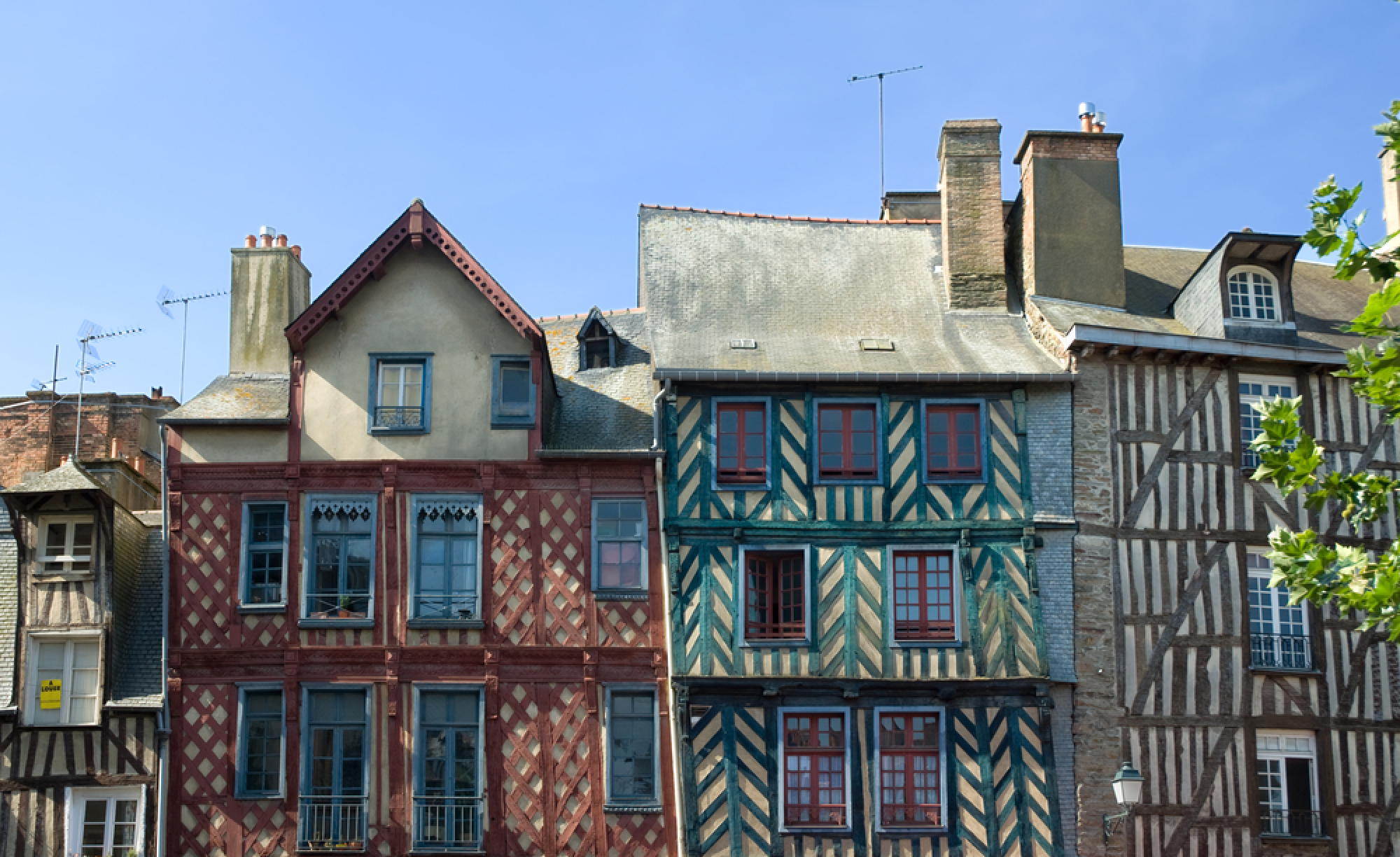 Les maisons à colombages du centre-ville rennais