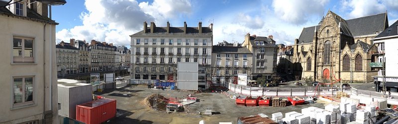 La place Saint-Germain en travaux