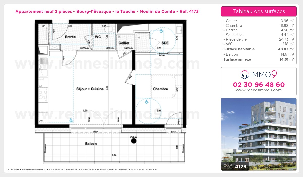 Plan et surfaces, Programme neuf  Référence n° 