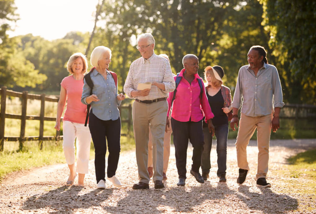 Un groupe de seniors