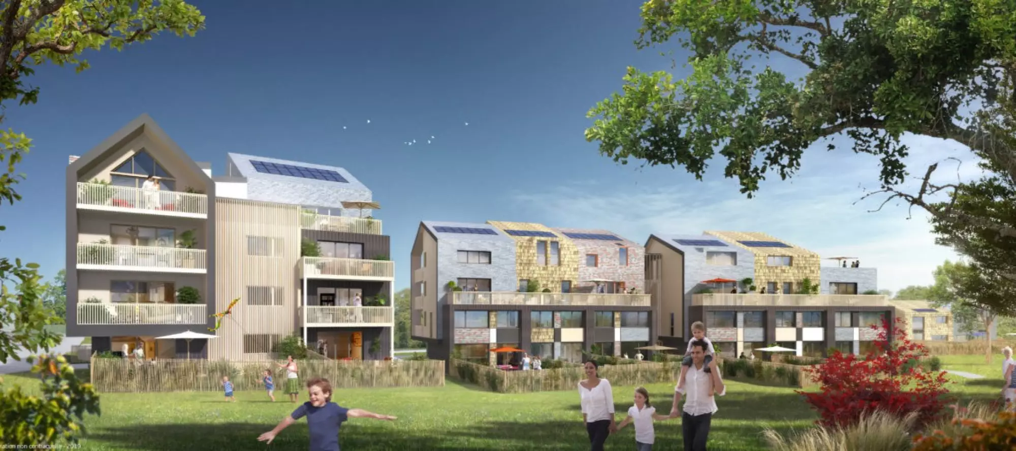 Appartements neufs à vendre Rennes à partir de 134 500€ - à Saint-Erblon - Programme Granges de Saint-Erblon