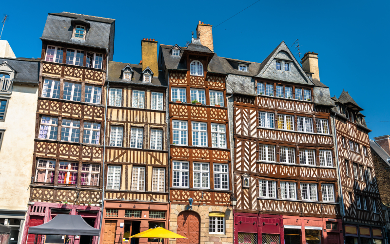 Les maisons à colombages à Rennes