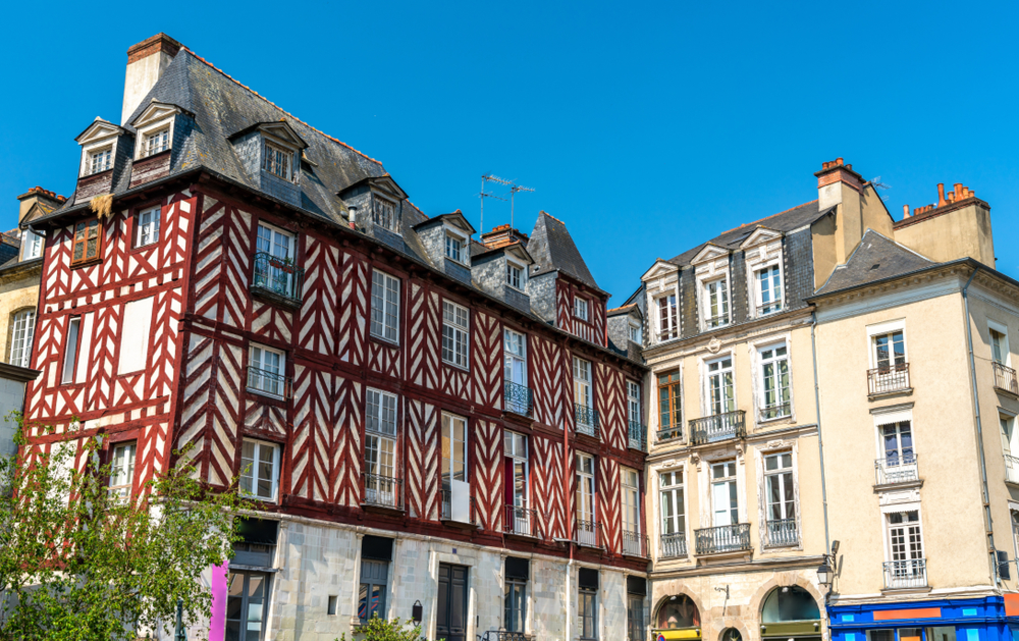 Habitation à colombage typiquement rennaise