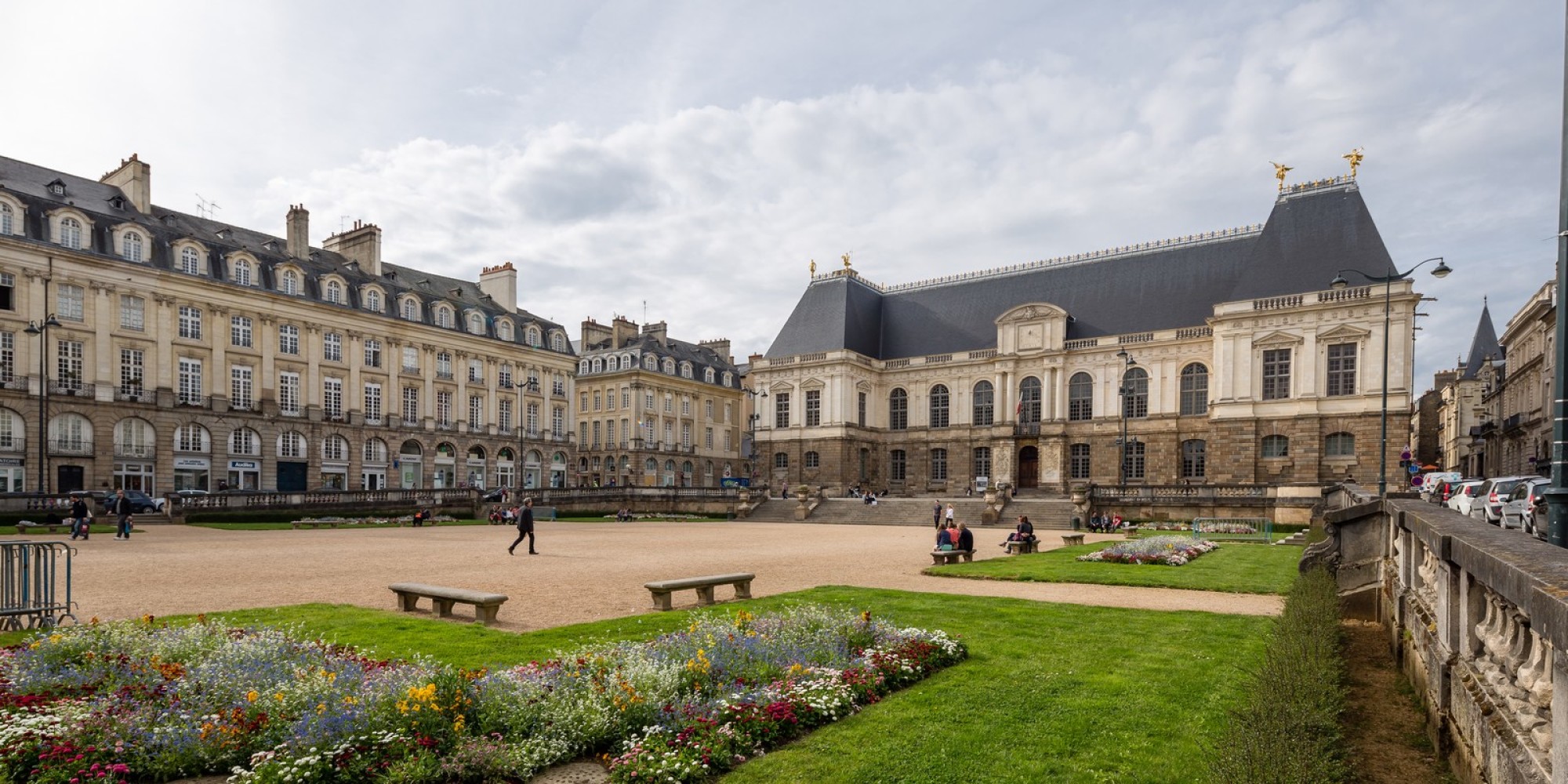 La place du Parlement à Rennes