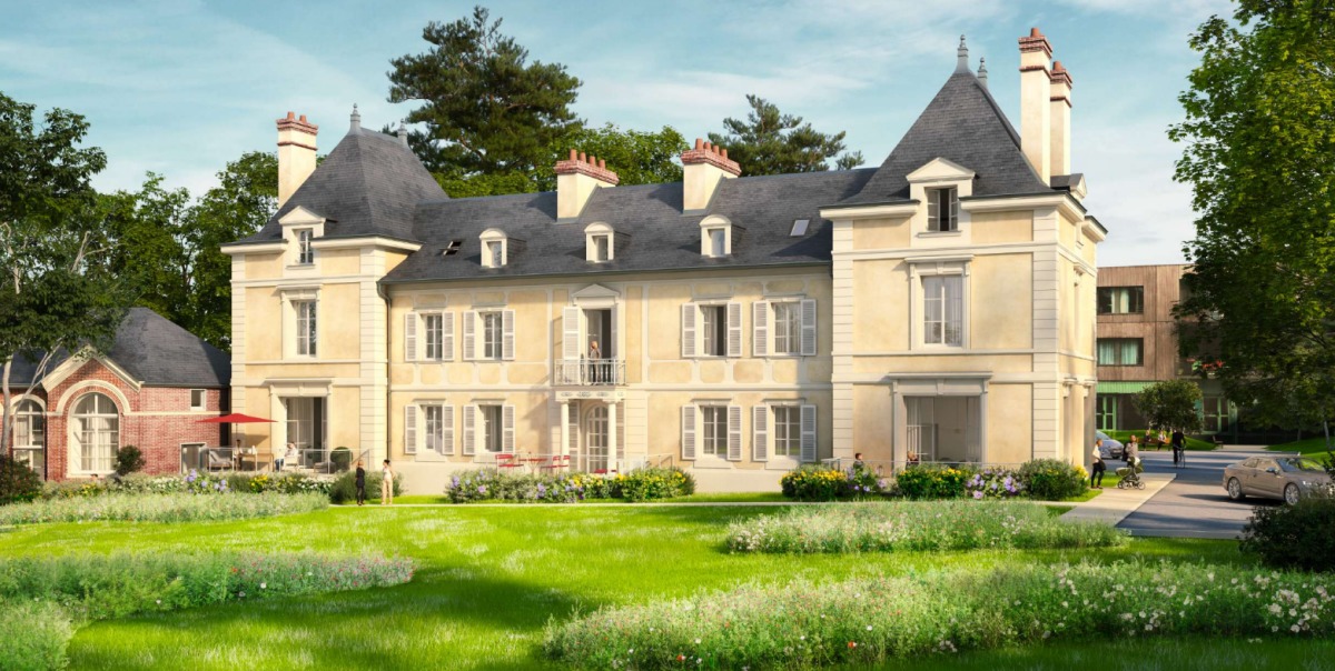 Vue sur la résidence Château de la Touche Milon à Pacé Altarea Cogédim - Résidence Château de la Touche Milon