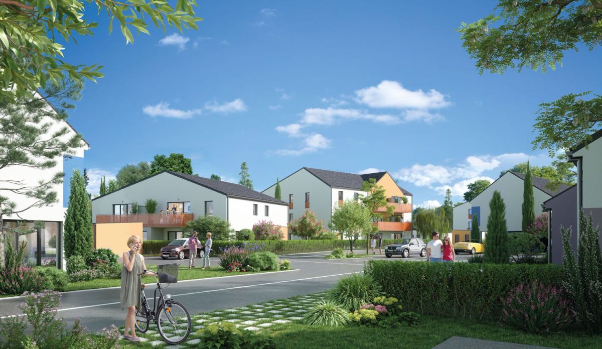 Vue sur la résidence Via Verde à Liffré European Homes - Résidence Via Verde