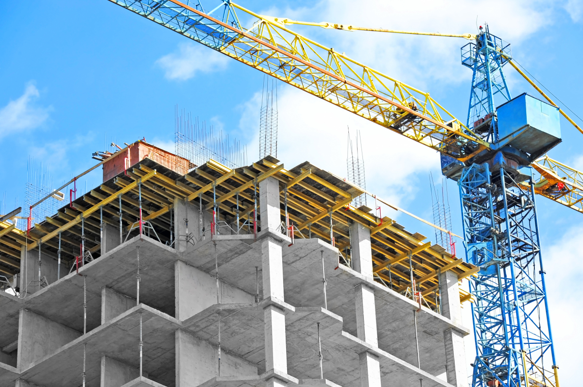 Budget de Rennes Métropole- Chantier avec une grue