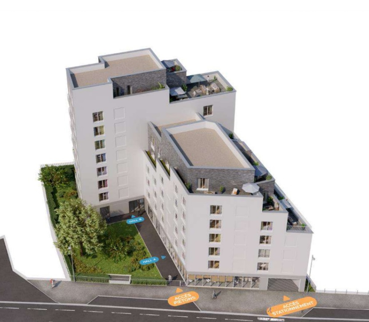 Appartements neufs Francisco-Ferrer - Vern - Landry - Poterie référence 5700 : aperçu n°2
