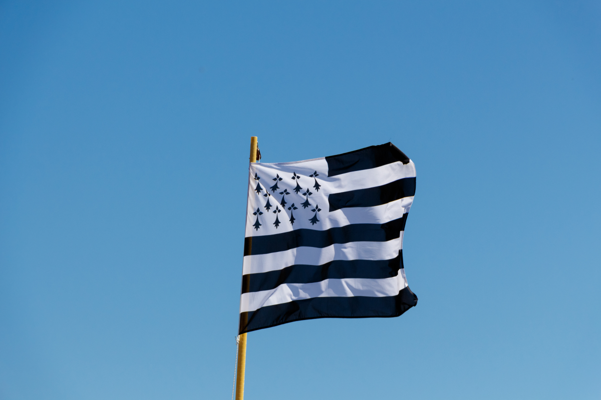 LMNP Rennes - vue sur le drapeau breton flottant dans l’air