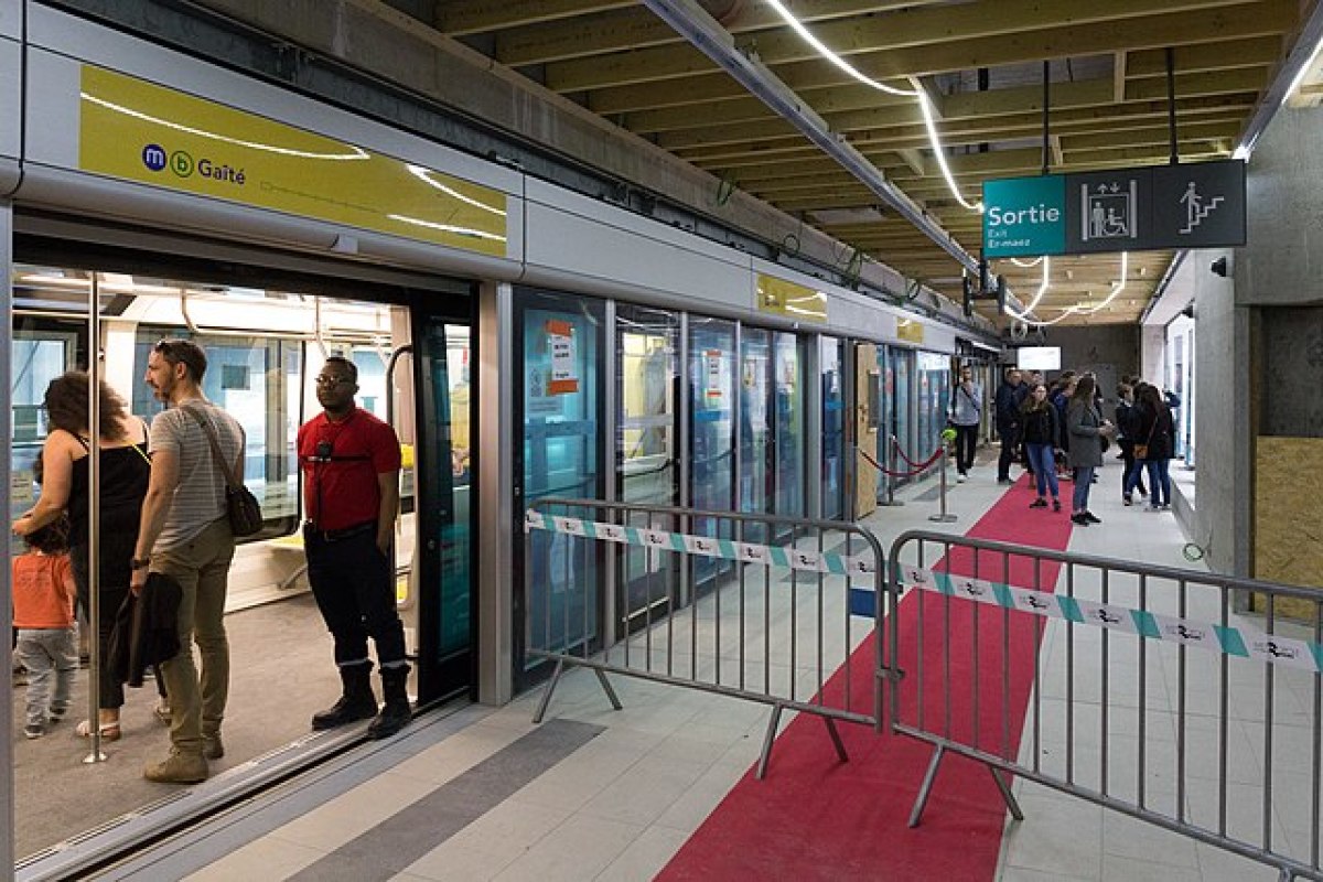 le métro ligne B a ouvert son terminus à La Courrouze à Rennes la courrouze à Rennes - la nouvelle station de métro saint-jacques - la gaîté à La Courrouze