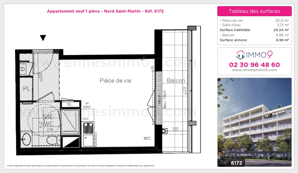 Plan et surfaces, Programme neuf  Référence n° 