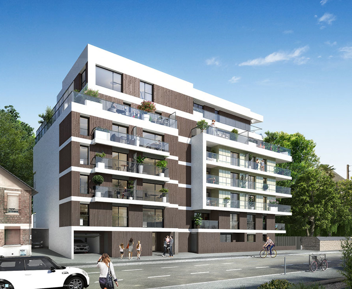 Programme neuf Faubourg 66 : Appartements neufs à Francisco-Ferrer - Vern - Landry - Poterie référence 6183, aperçu n°0