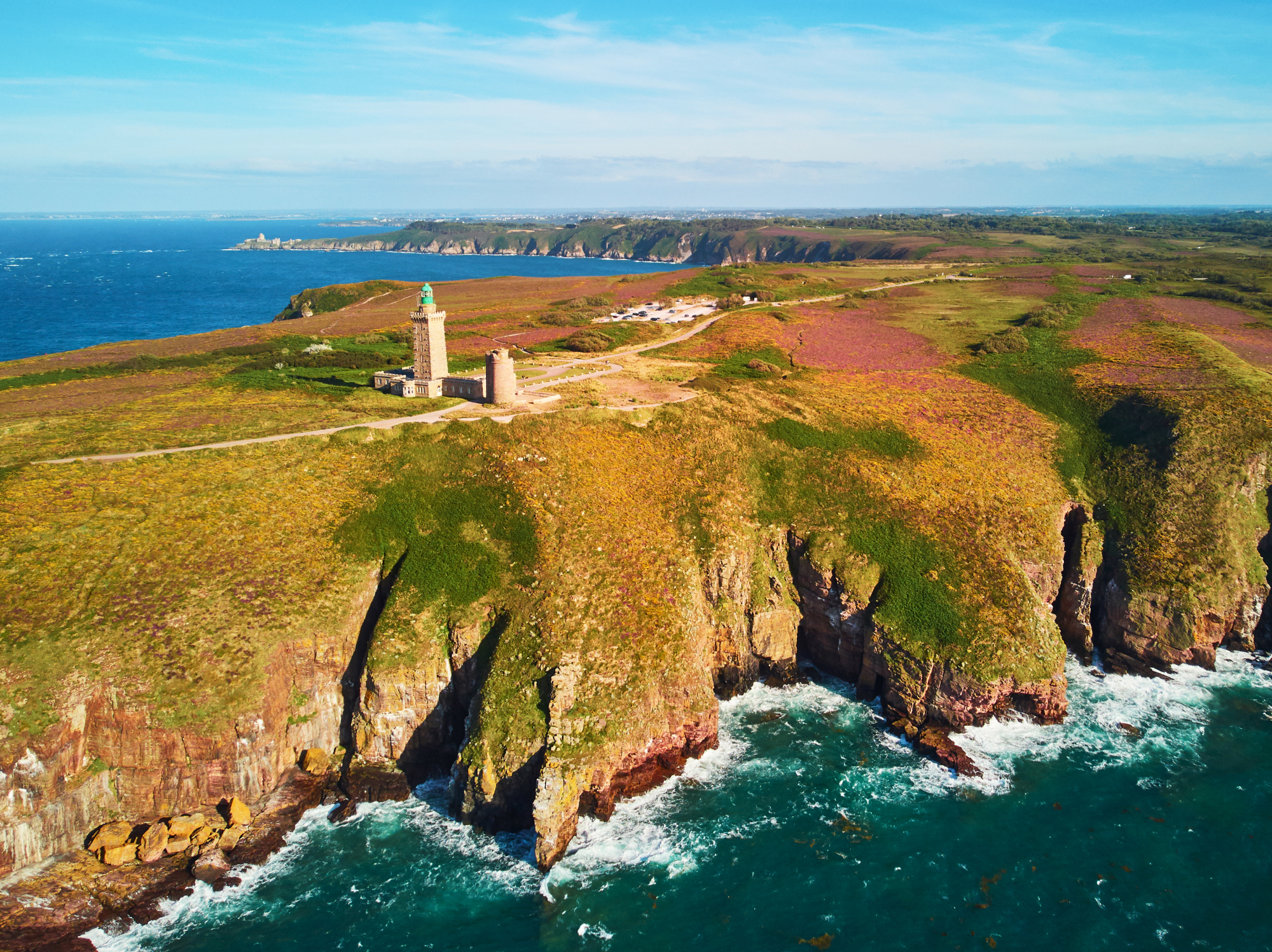 Vue sur les côtes bretonnes