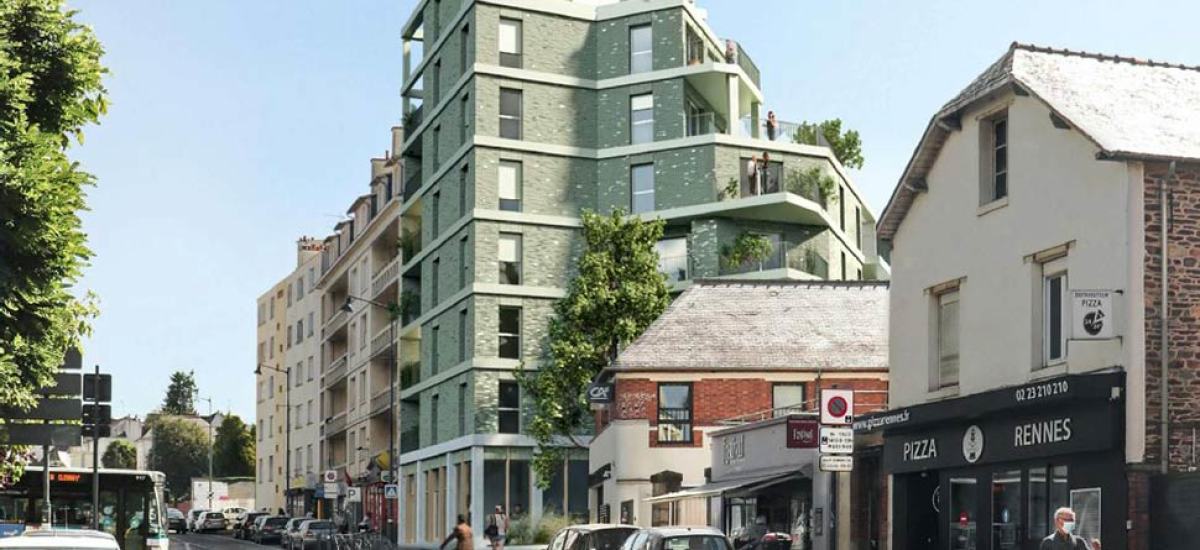Programme neuf Le Jade : Appartements neufs à Thabor – Saint-Hélier - Alphonse Guérin référence 6242, aperçu n°0