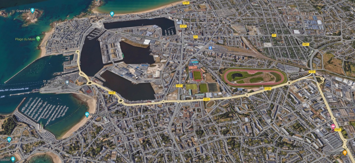 Territoires engagés pour le logement — Une vue satellite de Saint-Malo