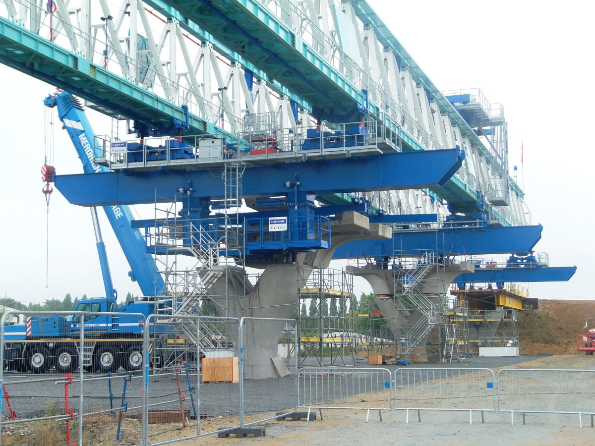 ligne B métro Rennes – Le montage d’un Viaduc