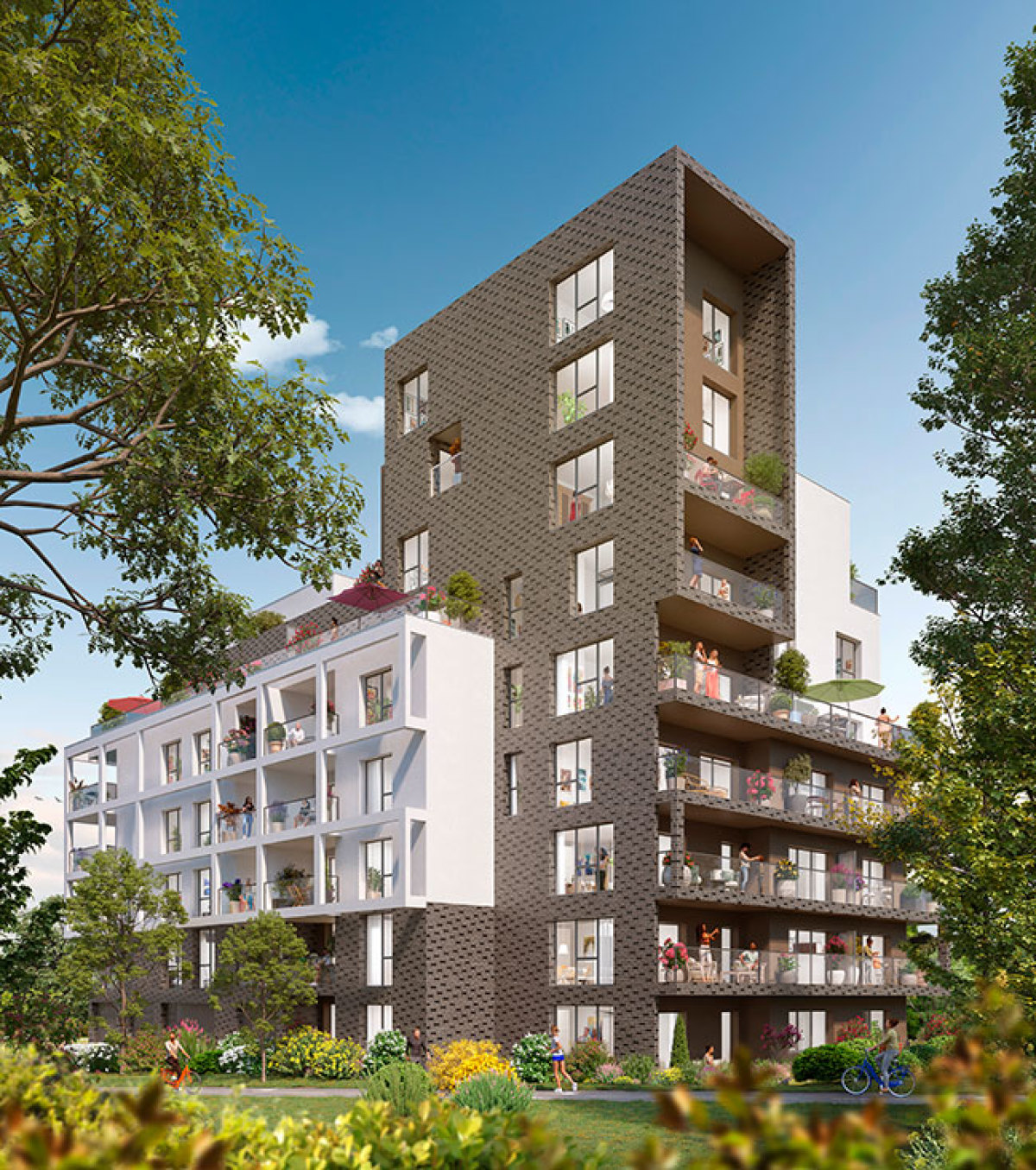 Programme neuf Green : Appartements neufs à Francisco-Ferrer - Vern - Landry - Poterie référence 6855, aperçu n°2