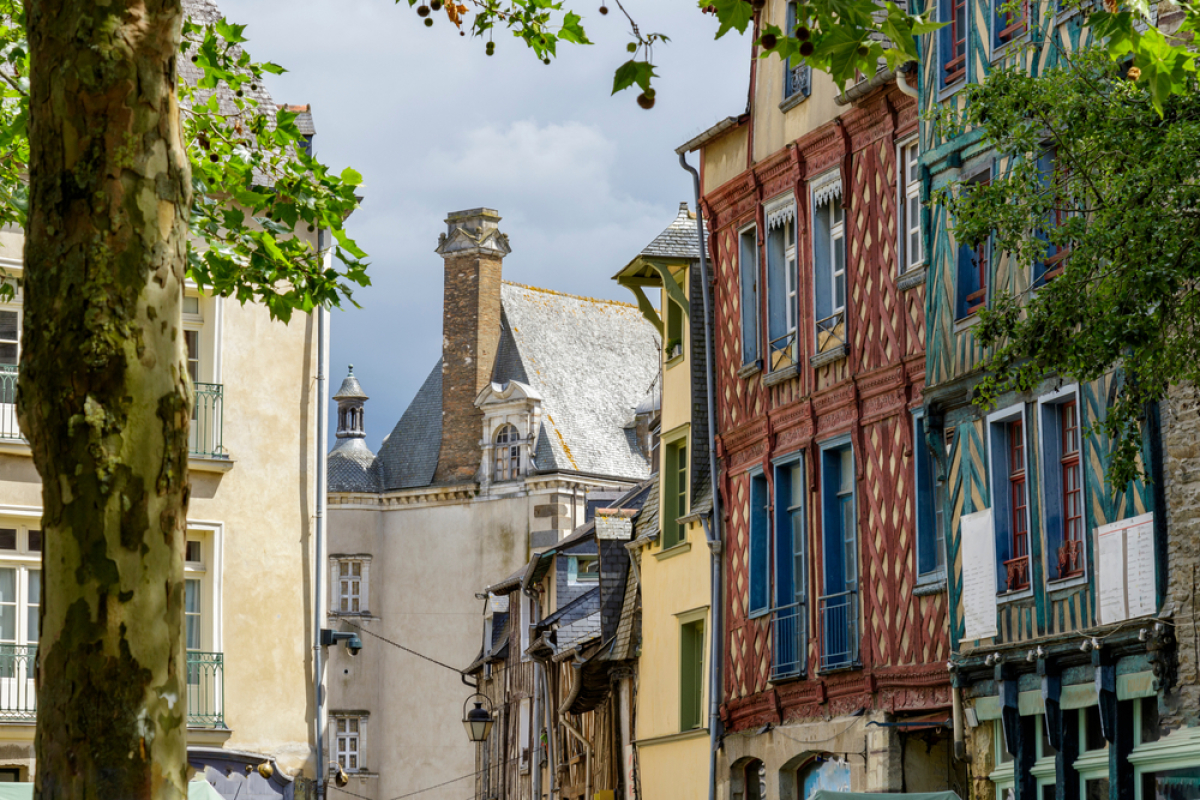 façades d’immeubles à colombages dans le centre historique de Rennes Rennes