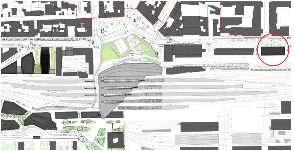 Plan de masse du boulevard solferino à rennes