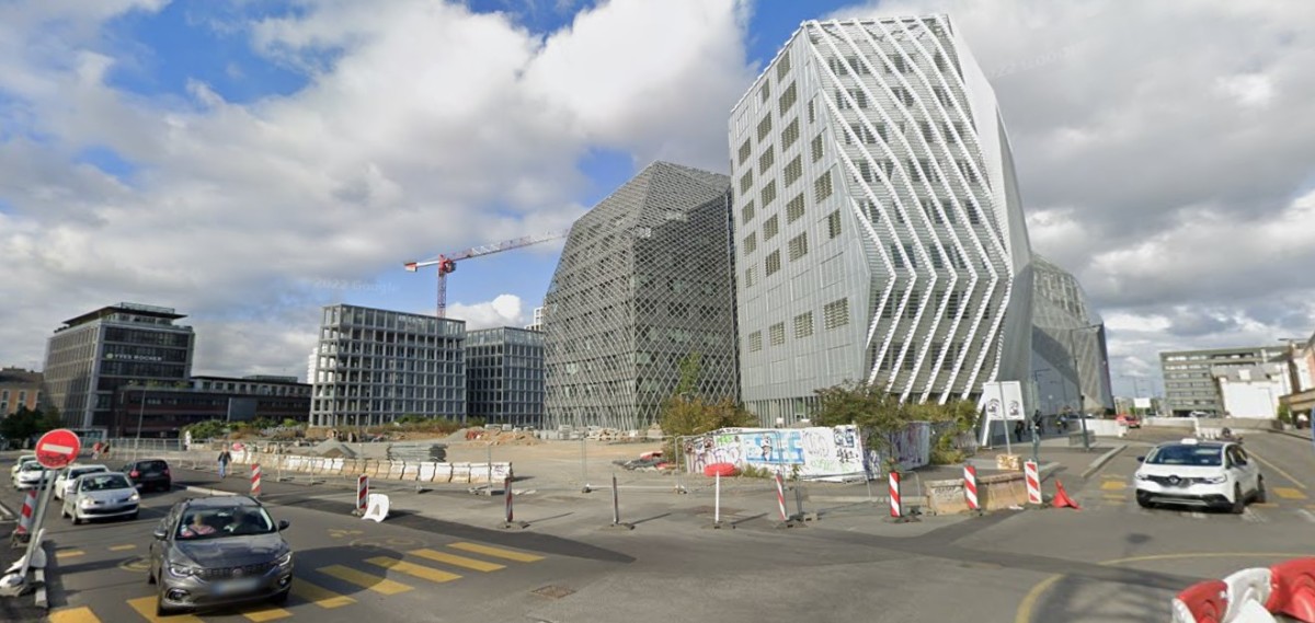 Le nord de la rue de l’Alma, au sud de la gare EuroRennes