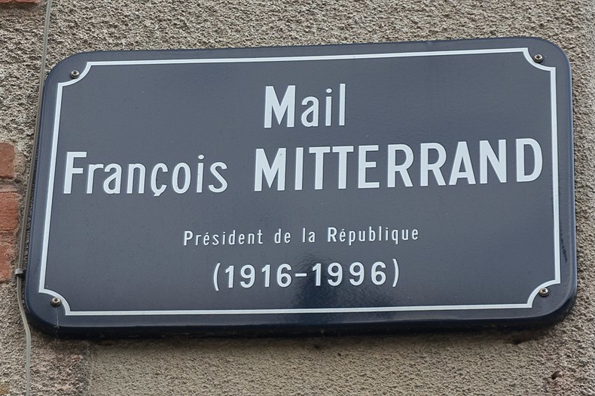 pancarte de rue Mail François Mitterrand