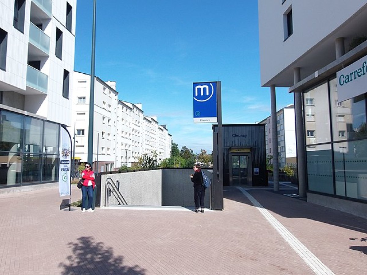 la station du nouveau métro dans le quartier de Cleunay
