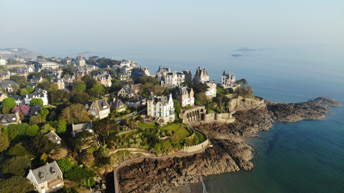 vue du ciel de Dinard en Ille et Vilaine