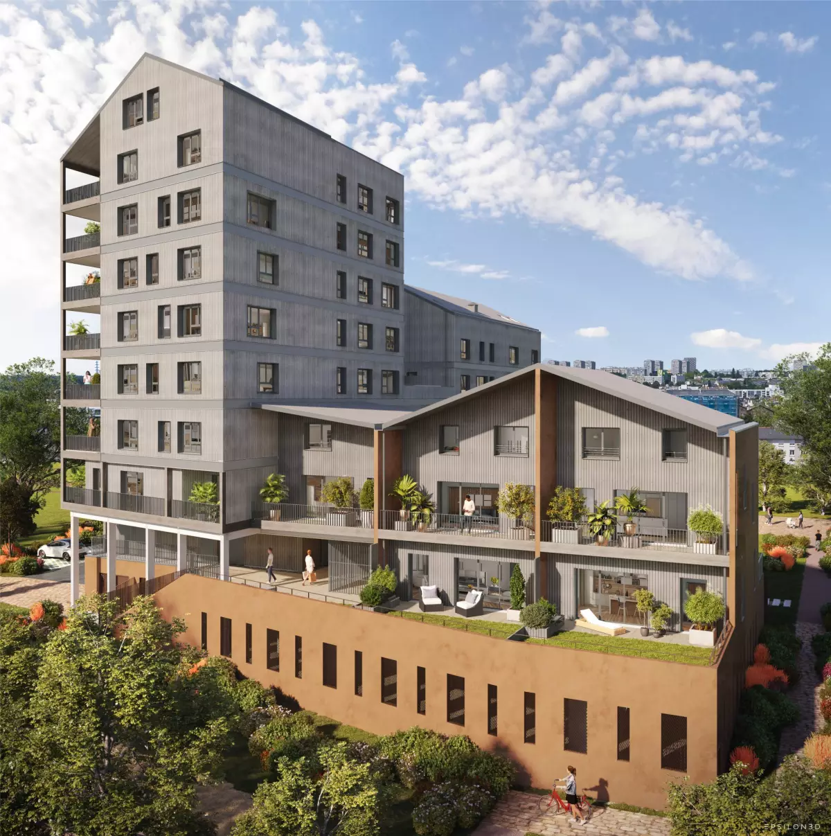 Programme neuf Vertuose : Appartements neufs à Cleunay - Arsenal - Redon référence 7288, aperçu n°8