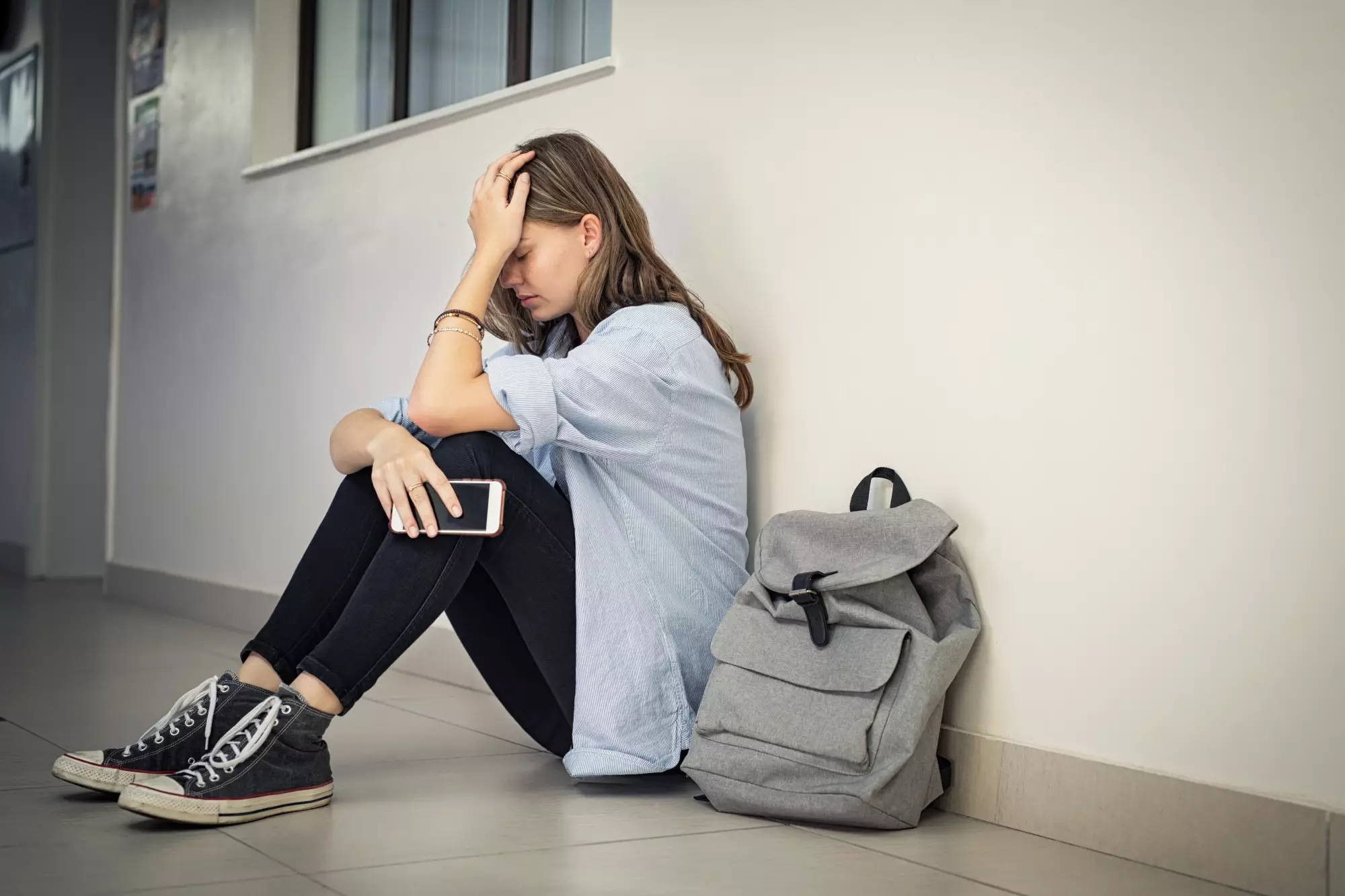 une étudiante désespérée