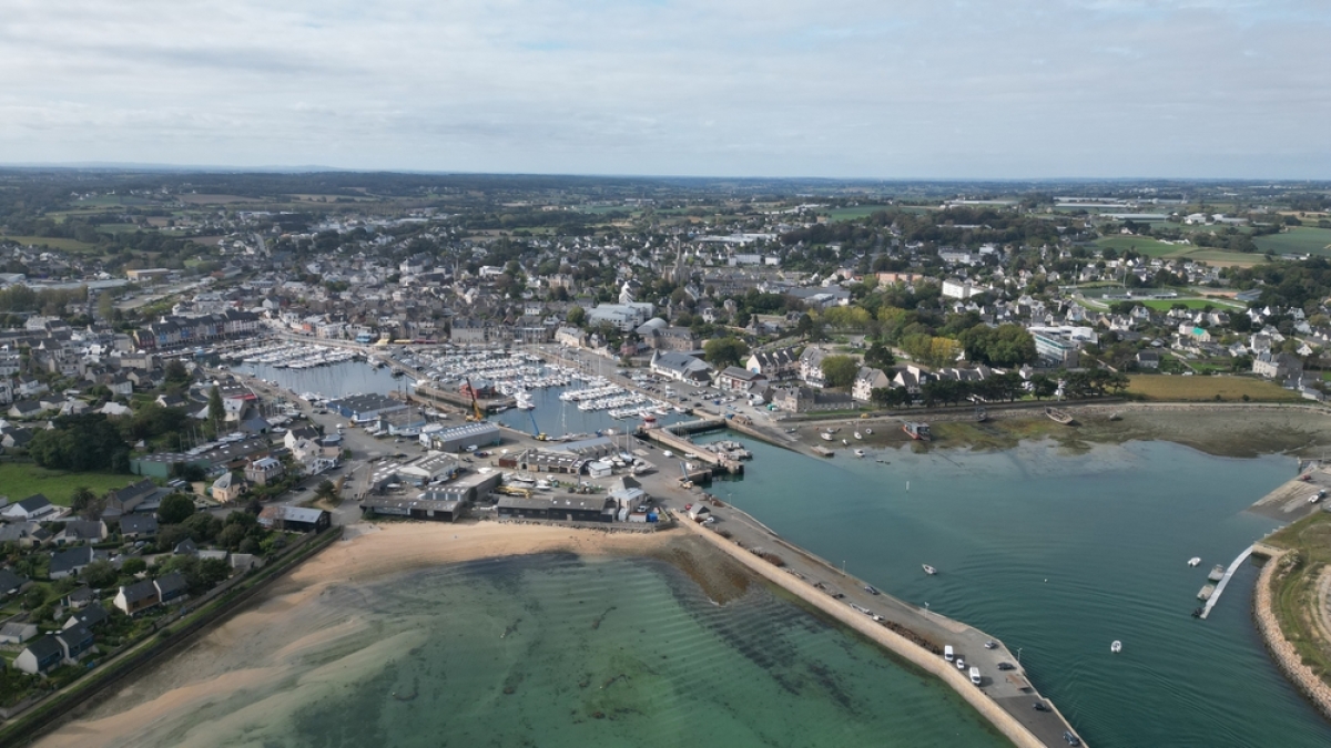 projets immobiliers à Paimpol – Vue aérienne de la baie de Paimpol