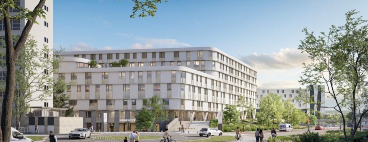 hopital FME nouveau CHU Rennes – L'hôpital FME visuel extérieur