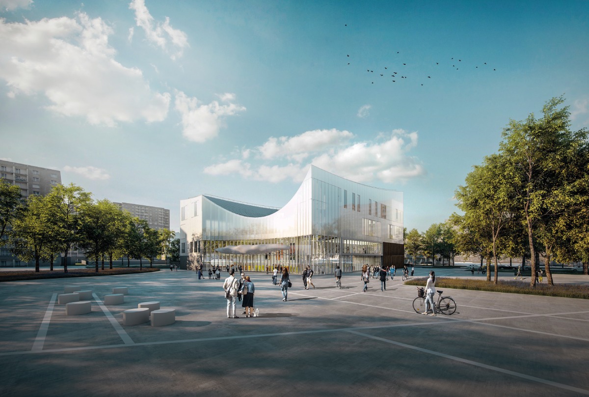 zac blosne est rennes – Conservatoire sur la place Jean Normand