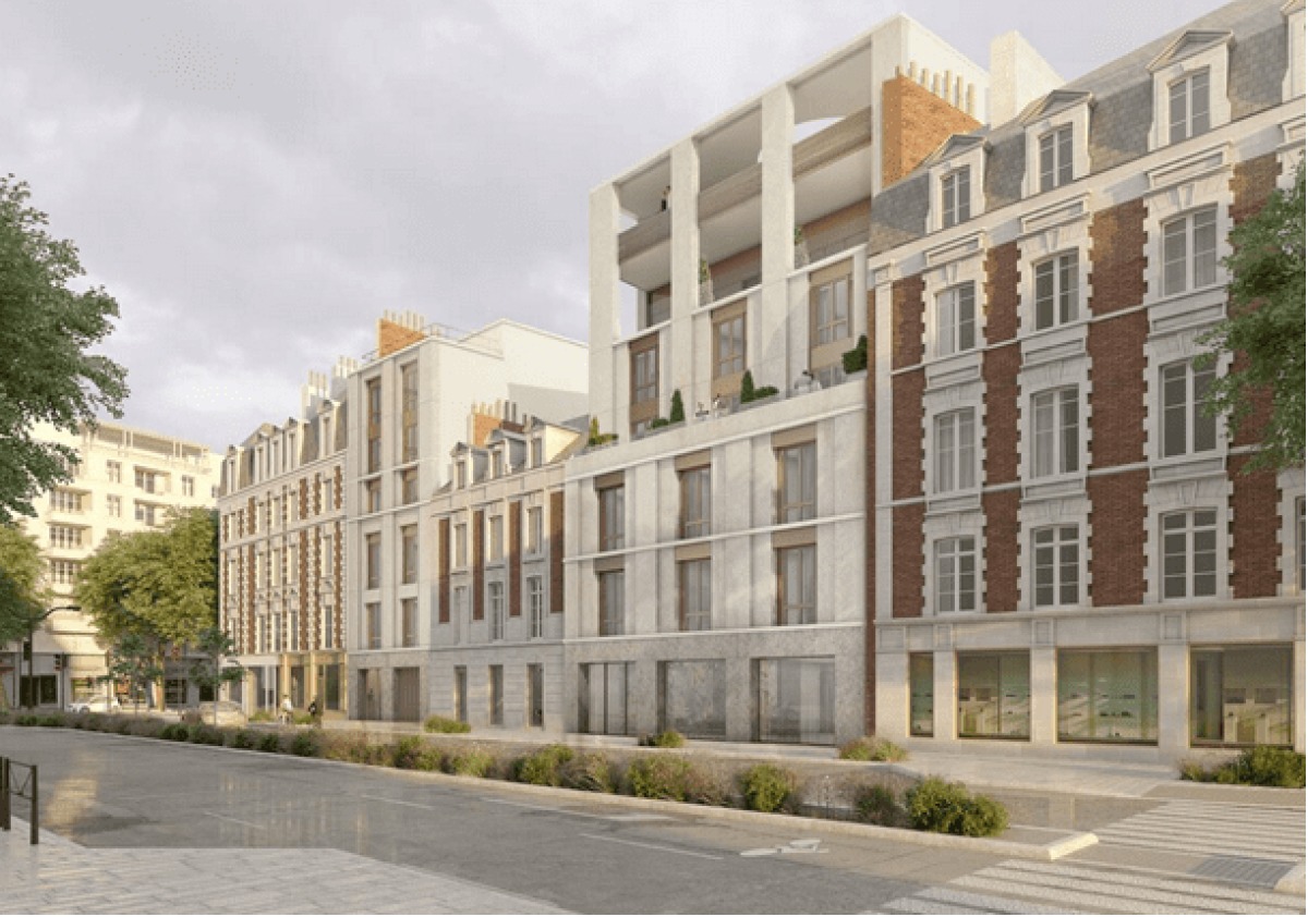 projet hotel de luxe blot à rennes – visuel du projet d’hôtel de luxe boulevard de la Liberté