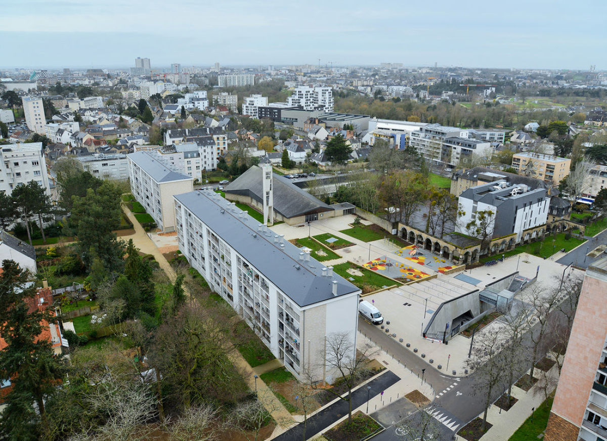 transformation centre commercial gros chêne rennes – quartier Maurepas