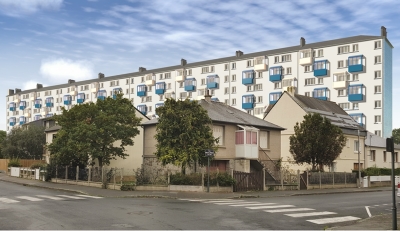 Actualité à Rennes - Réhabilitation du Grand Bleu à Cleunay : 144 logements font peau neuve